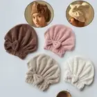 Thickening Dry Hair Hat Solid Color Quick Drying Towel Dry Hair Towel Women