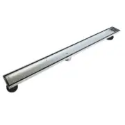 Neodrain 32-Inch Linear Shower Drain with Tile Insert Grate, Brushed Stainless