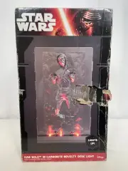 Star Wars HAN SOLO IN CARBONITE 3D Sculpted 18" LED Desk Statue w Wall Mount NEW