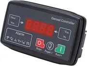 linxiaojix Car Start Genset Controller, Generator Set Controller Embedded Installing Modular Structure Compact for Small Diesel Petrol