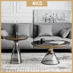 NICO｜鋼化玻璃網紅風茶几組 茶几 免運費含安裝 玻璃茶几 造型茶几 客廳桌 圓桌 茶几桌 玻璃桌 矮桌 圓形茶几