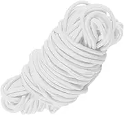 EXAOMBLE 100M White Round Elastic String Cord DIY Stretch Band for Mask Making Craft Projects Sewing and Book Binding Durable Material Easy to Cut to Any
