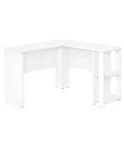 Monarch Specialties Computer Desk - White L-Shaped Corner