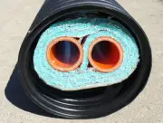 1" 100' Insulated Outdoor Furnace Oxygen Barrier 3 Wrap Pex-Al-Pex Pipe