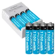 4-24PCS AA AAA Rechargeable Lithium Li-ion Batteries 1.5V / Battery Charger Lot