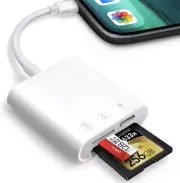 Photo Exporter, SD Card Reader Adapter, Use With Apple Devices