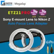 Megadap ETZ21 Pro AF Lens Adapter for Sony E Lens to Nikon Z Z8 Z5 Z6 Z7 Z9 ZFC