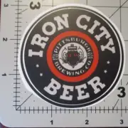 IRON CITY Pittsburgh Brewing IC light black crc STICKER decal craft beer brewery