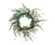 Simulation Christmas Wreath Farmhouse Home Holiday Country Party Decorations - A05668