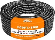 CheeMuii 100 FT 3/8 Pneumatic Tubing 3/8" PA12 Nylon DOT Air Line SAE J844 DOT Air Hose 30.5 Meter 3/8 Inch OD Pneumatic Air Tubing Pipe Hose Line