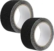 SOLUSTRE Matte Anti-slip Tape Non-slip Stair Treads Adhesive Tape for Stairs Black 2 Rolls