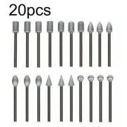 20x 120 Grit Electroplated Diamond Burr Set Drill Bit Set Rotary Grinding Tool