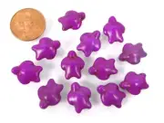 15x12mm Purple / Violet Turquoise Turtle Beads (12)