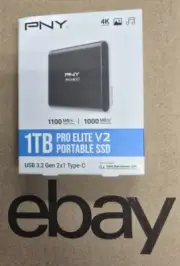 Pro Elite V2 USB 3.2 Gen 2x1 Type-C Portable SSD 1TB SAME DAY SHIPPING!!