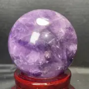 710g 80mm Natural Amethyst Sphere Quartz Crystal Ball Reiki Healing Decor