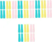 FRCOLOR 48 Pcs Dead Skin Shears Protective Case Manicure Scissors Caps Tweezers Silicone Cover Cuticle Scissor Handle Sleeve Nail Cutter Handle Cover Tweezers Tip Sleeve Blade Silica Gel