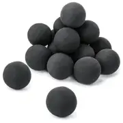 Ceramic Fire Balls, 3 Inch Set of 15 Round Fire Stones for Indoor and Outdoor