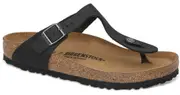 Birkenstock Unisex Gizeh Regular Fit Sandals - Black