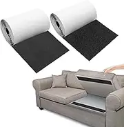 15cm x 300cm Non-Slip Couch Cushion Pad, Rolled Sofa Hook and Loop Tape with Strong Adhesive for Smooth Surfaces, Nylon Pads to Keep Couch Cushions from Sliding (15cm x 3m)