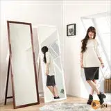 在飛比找遠傳friDay購物優惠-《BuyJM》實木超大造型兩用穿衣鏡/立鏡/壁鏡(高180寬