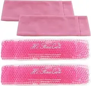 Reusable Perineal Cooling Pad for Postpartum & Hemorrhoid Pain Relief, Hot & Cold Packs for Women After Pregnancy and Delivery, 2 Ice Pack and 3 Cover (# Pink)