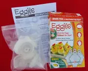 EGGIES, AS SEEN ON TV ~Cook Hard-Boiled Eggs Without the Shell- Just Crack- Boil