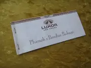 EGYPTIAN FLYERS & ARTWORK PIECES LUXOR PHARAOH'S PARADISE PACKAGE BOOKLET
