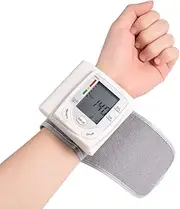 Wrist Blood Pressure Monitor, LCD Digital Wrist Blood Pressure Monitor, Automatic Heart Rate Monitor, Wrist Cuff, Bp Monitors Machines, for Home Elderly and Nursing