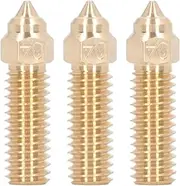 3D Printer Nozzles, 3PCS Brass Extruder Nozzles with M6 Thread 3D Printer Nozzle Kit for Creality K1, Anycubic Vyper, Kobra, Sovol Sv06 Plus, Sv07, 3D Printer Accessories