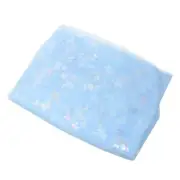 3 Yards Tulle Fabric, 59inch Glitters Tulle Fabric Rolls Ribbon Butterfly, Blue