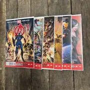 AVENGERS HICKMAN RUN : ISSUES 1, 3, 4, 5, 7 & 10 : Fine/VF : MARVEL : 2012