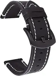 [TIOYW] Genuine Leather Watch Band For Garmin Vivoactive 3 4 Music/Venu 2 /Venu SQ Bracelet Strap Forerunner 245 645 158 55 Wristband