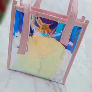 [MUSI創意玩星球-台灣快發]方形包 透明包 果凍包包 購物包 手提包 肩側包 斜背包 百搭女包 熱賣包 造型包