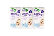 3x 200pc Baby U Scented Nursery Disposable Nappy Bags Diaper Disposal Storage