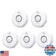 5 Pack Water Leak Alarm Detector, 120dB Loud Alert Water Sensor, IP66 Waterpr