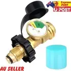 POL Propane Tank Adapter with Gauge for RV Camper Cylinder BBQ Gas Grill Heater