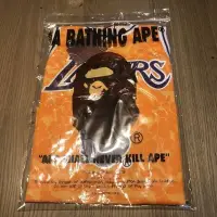 在飛比找Yahoo!奇摩拍賣優惠-正品日本bathing ape BAPE湖人聯名球衣刺绣籃球