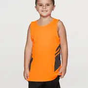 TALENT - Plain Kids Contrast Sports Singlet