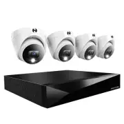 2-Way Audio 12 Channel DVR Video Home Security Camera System with (4) Wired 2...