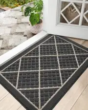 DEXI Front Door Mat 24x36 Non Slip Absorbent Entryway Doormat Low Profile Thi...