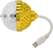 Rotating Magic Ball Light - Colorful Rotating Disco Ball Shape Lights - Magic Ball RGB LED Stage Light Bulb for Home Room Dance