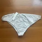 The Nude Label Organic Cotton White Hipster Panties Low Rise Brief Underwear L