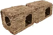 Small Animal Home Guinea Hideout Grass Nest Indoor/Outdoor Easy to Store