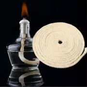 1-10 M Cotton Round Wick Rope for Kerosene Oil Lamp Lantern Torch Candle 3- 6mm