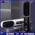 Portable Mini Travel Straightener Brushes Anti-Scald Wireless Hair Straighteners