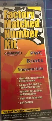 LETTER KIT Factory Matched Number Kit Green& Black By HARDLINE PRUDUCTS TEBKG200