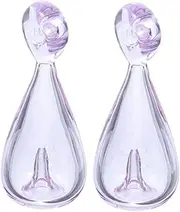 WOFASHPURET 2 Pcs Perfume Bottle Perfume Fragrance Bottle Scent Containers Essential Oil Container Essential Oil Vial Purple Glass