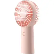 JISULIFE Handheld Fan, 4000mAh Small Portable Fan, Personal USB Rechargeable Pocket Fan [4-16H Working Time] Battery Operated Hand Fan with 3 Speeds for Outdoor/Travel, Summer for Men Women-Pink
