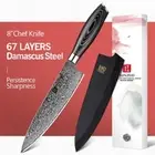 Chef Knife 67 Layers Damascus Steel VG10 Core Wood Handle Slicing Beef Gyuto Cut
