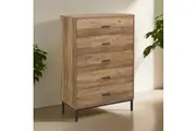 5 Chest of Drawers Tallboy Dresser Storage Cabinet Bedroom Organiser